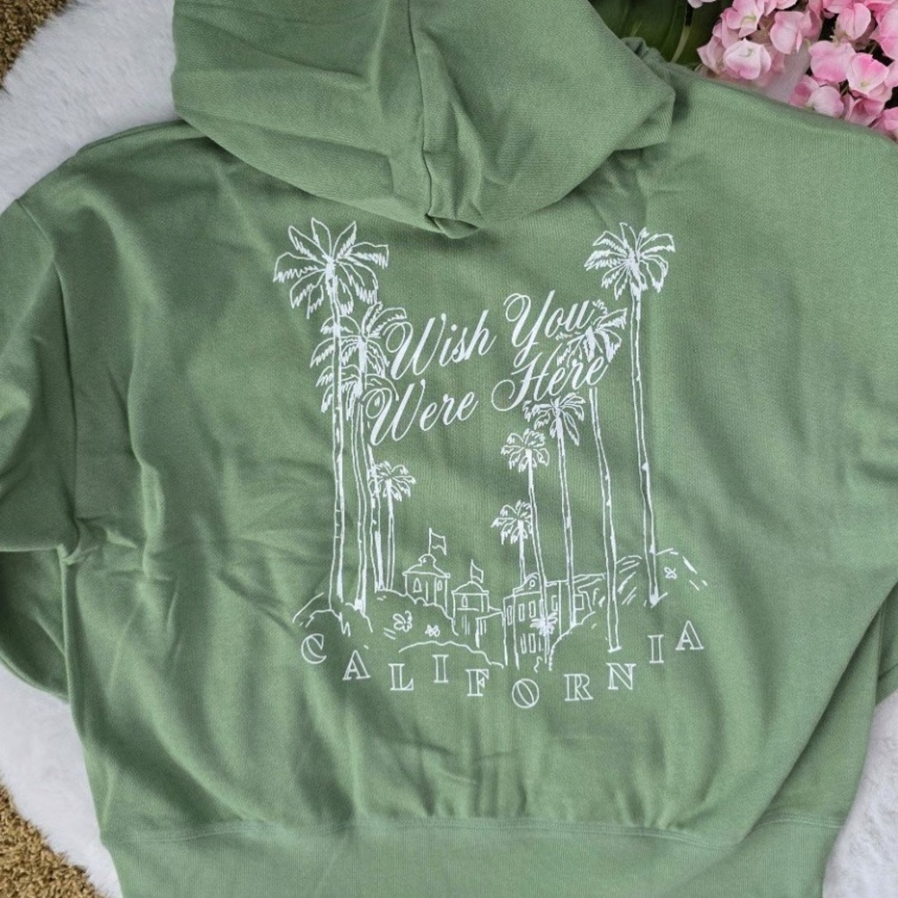 Victoria’s Secret•Wish you were here•PINK•Campus Hoodie Jacket Sweatshirt XXL